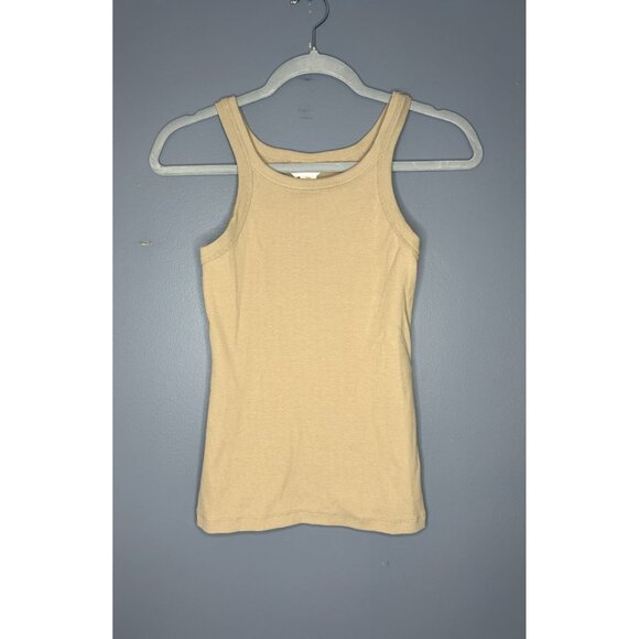 H&M Tank Top Womens M Fitted Ribbed Stretch Sleeveless Casual Layering Elevated - Picture 1 of 10